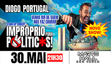 DIOGO PORTUGAL EM: IMPRÓPRIO PARA POLÍTICOS STAND-UP COMEDY